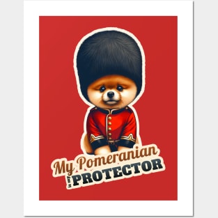 Pomeranian Queen's guard Posters and Art